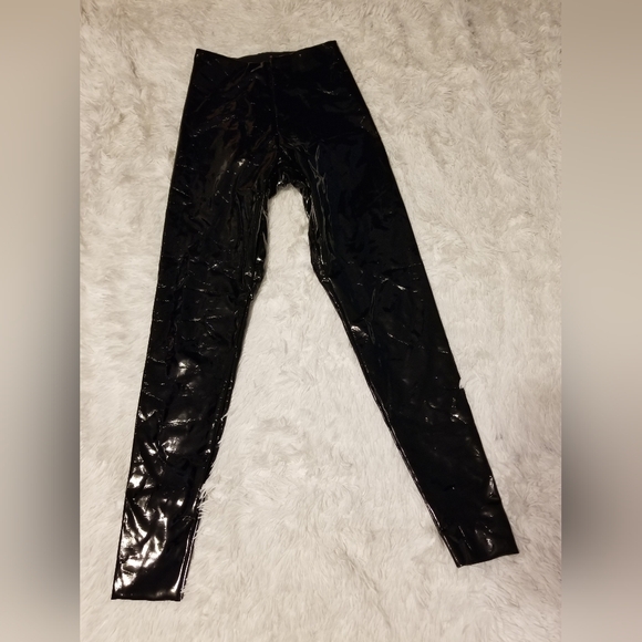 Commando Faux Patent Leather Leggings Women's Size XS Color Black - Picture 2 of 11